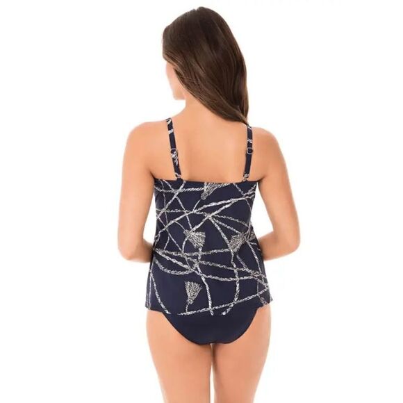 New. Miraclesuit nautical rope tankini top. 8. Normally $126 - Picture 3 of 12